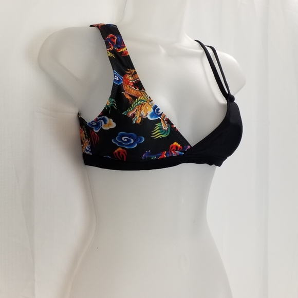 Shein Chinese Dragon Print Bikini top - Picture 3 of 12